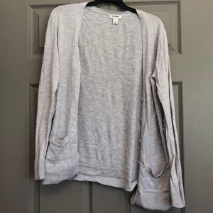 Old navy cardigan with sequin elbow patches